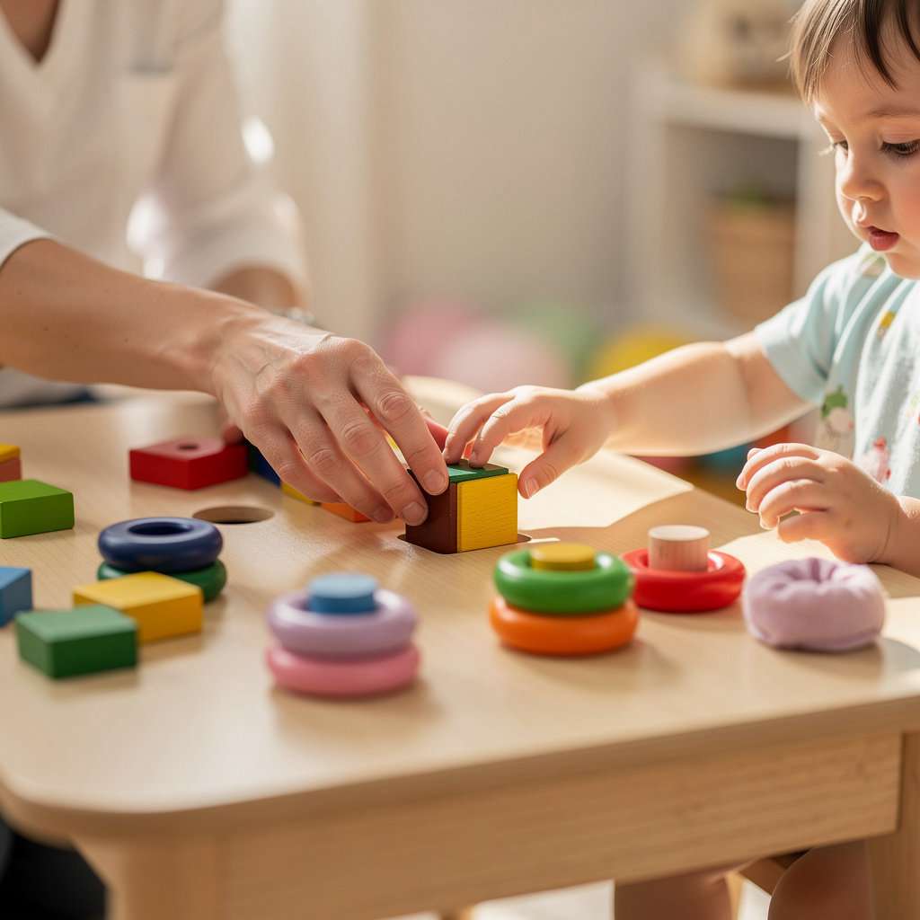 Baby Empire Family Daycare children engaged in educational play activities in a nurturing UTC San Diego environment